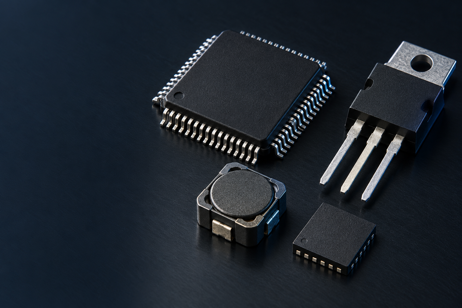Illustrative unbranded integrated circuits and power semiconductor packages